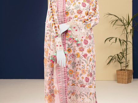 Light Pink Printed 3PC Unstitched Online Hot Sale