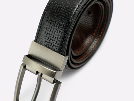 Black & Brown Men s Belt Cheap