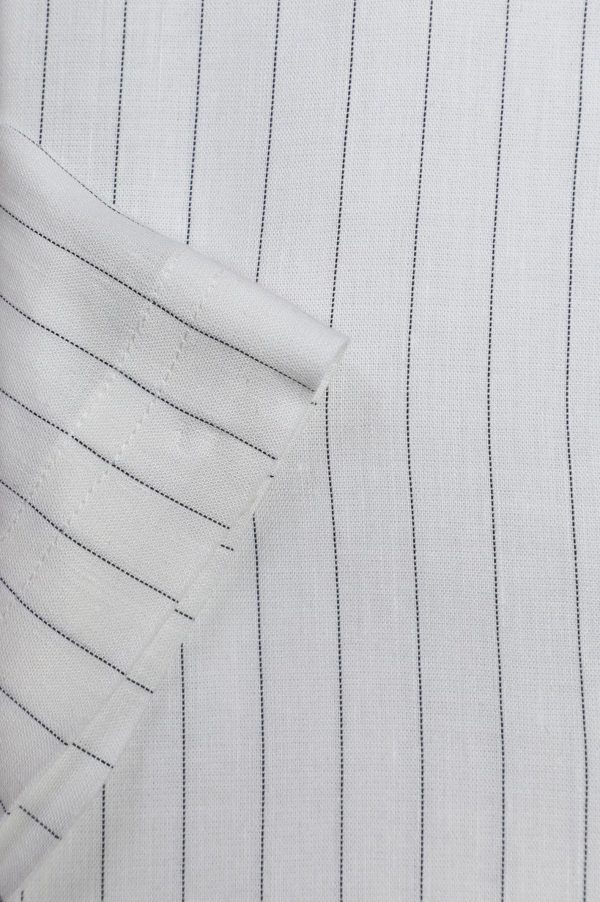 White Stripe Formal Shirt (Half Sleeves) Online now