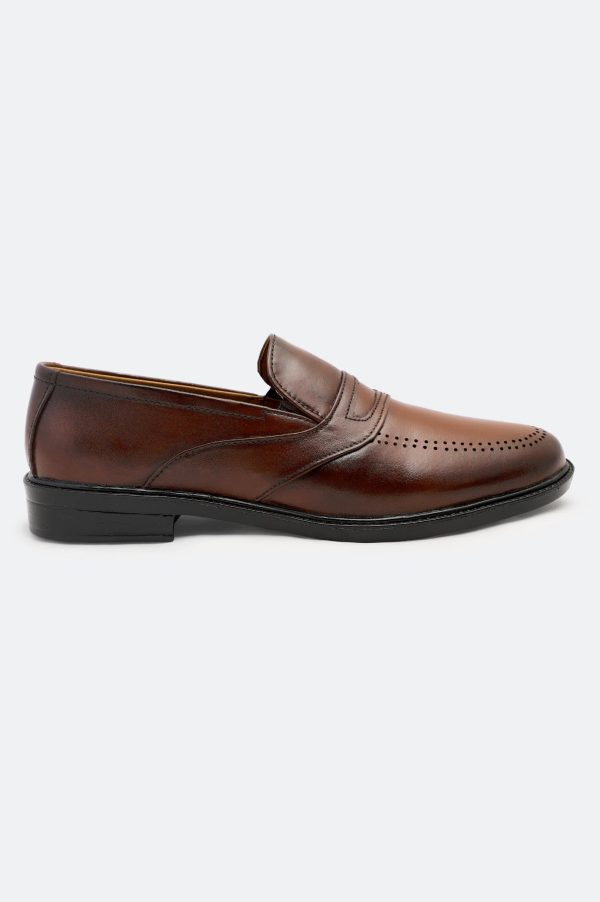 Brown Slip On Formal Mocassins Shoes Cheap