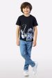 Astronaut Graphic Print T-Shirt Cheap