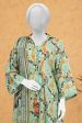 Green Printed Unstitched Shirt & Dupatta Discount