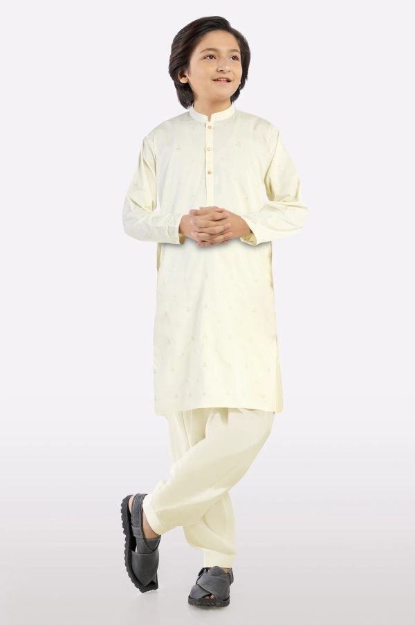 Cream Teens Kameez Shalwar Hot on Sale