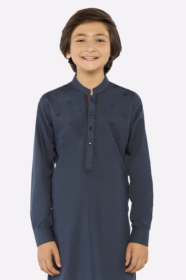 Dark Grey Boys Kameez Shalwar Cheap