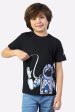 Astronaut Graphic Print T-Shirt Cheap