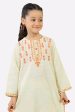 Beige Embroidered Girls 2PC For Discount