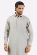 Light Grey Wash & Wear Shalwar Kameez Discount