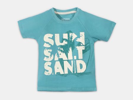 Teal Graphic Print T-Shirt Fashion