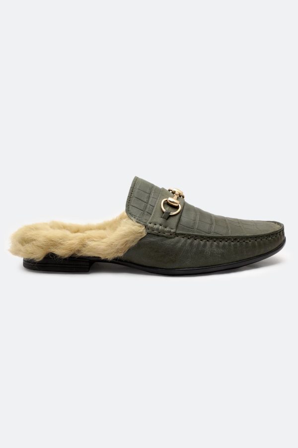 Olive Casual Moccasins Shoes Online now