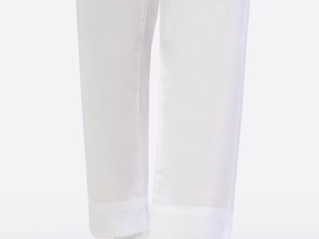 White Plain Trouser Hot on Sale