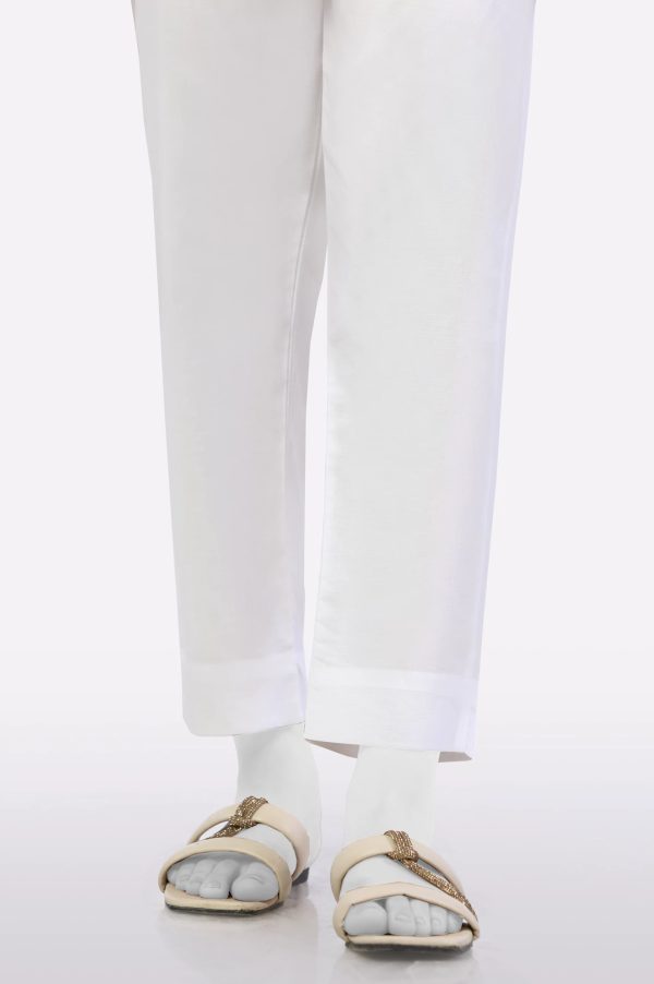 White Plain Trouser Hot on Sale