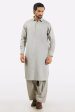 Light Grey Wash & Wear Shalwar Kameez Discount