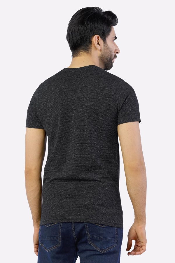 Black Basic Crew Neck T-Shirt Cheap