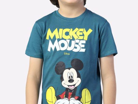 Mickey Mouse Graphic Printed T-Shirt For Discount