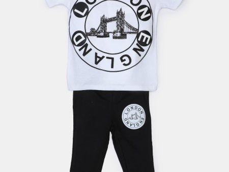 Black Graphic Printed Boys Combo For Sale