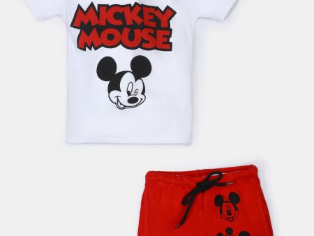 Red Mickey Mouse Boys Combo For Cheap