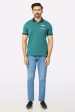 Sea Green Basic Polo For Discount