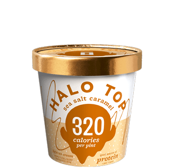 Halo Top Ice Cream Sea Salt Caramel 16oz. Hot on Sale