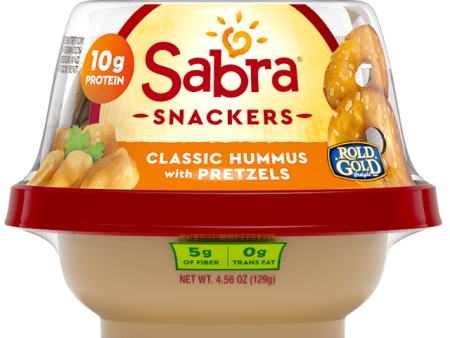 Sabra Classic Hummus With Pretzel 4.56oz. Hot on Sale