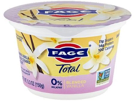 Fage Total Yogurt 0% Vanilla 5.3oz. Online now