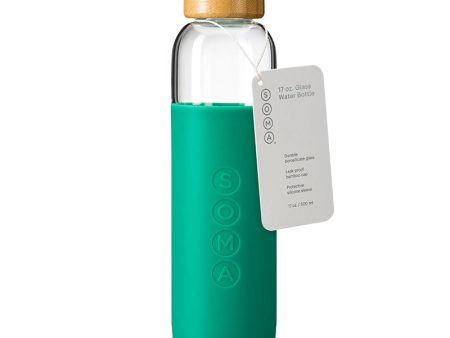 Glass Water Bottle - 17oz on Sale