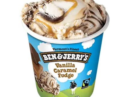 Ben & Jerry s Ice Cream Vanilla Caramel Fudge 16oz. on Sale