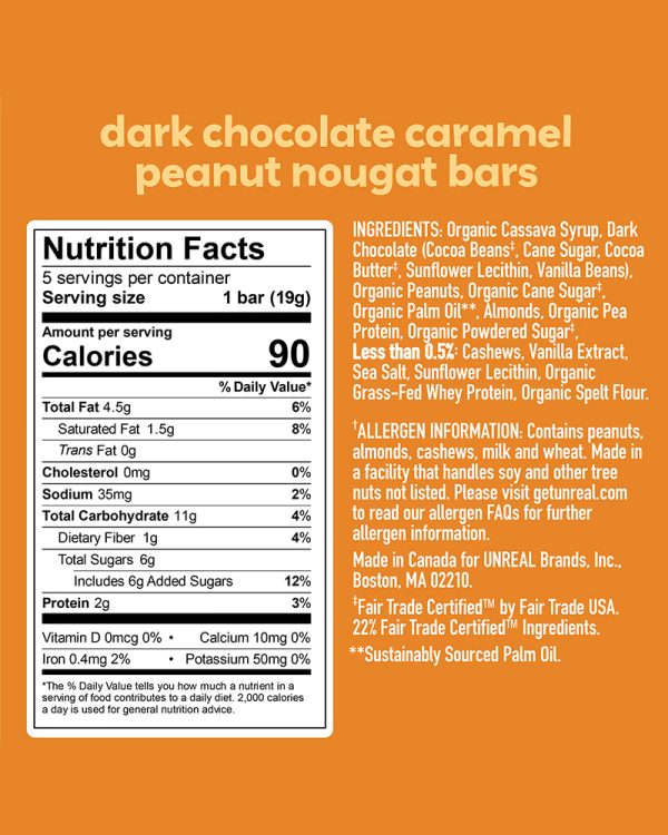 Dark Chocolate Caramel Peanut Nougat Bars For Discount