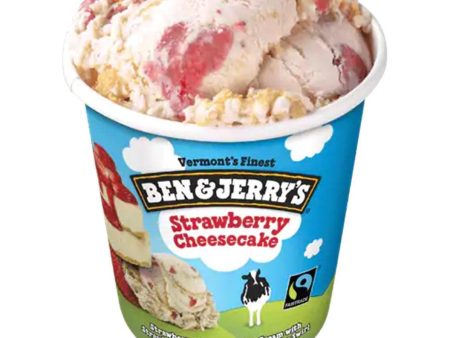 Ben & Jerry s Ice Cream Strawberry Cheesecake 16oz. Hot on Sale