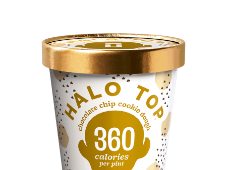 Halo Top Ice Cream Chocolate Chip Cookie Dough 16oz. Supply