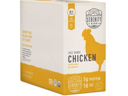 Free Range Chicken with Organic Peas & Carrots Baby Food - Box of 6 Hot on Sale