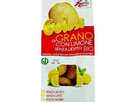 Biscuiti Golosi din Grau cu Lamaie (fara drojdie, fara zahar, fara Lapte) 250g Sale