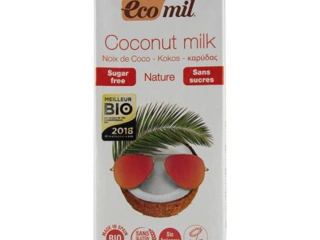 Bautura vegetala din cocos fara zahar, fara gluten Ecomil Nature, bio, 1000 ml Hot on Sale