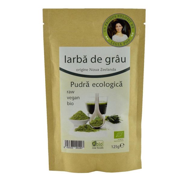 Iarba de Grau Pulbere Noua Zeelanda Raw Bio 125g Fashion