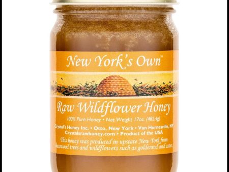 Crystal s Honey NY Raw Wild Flower 17oz. For Sale