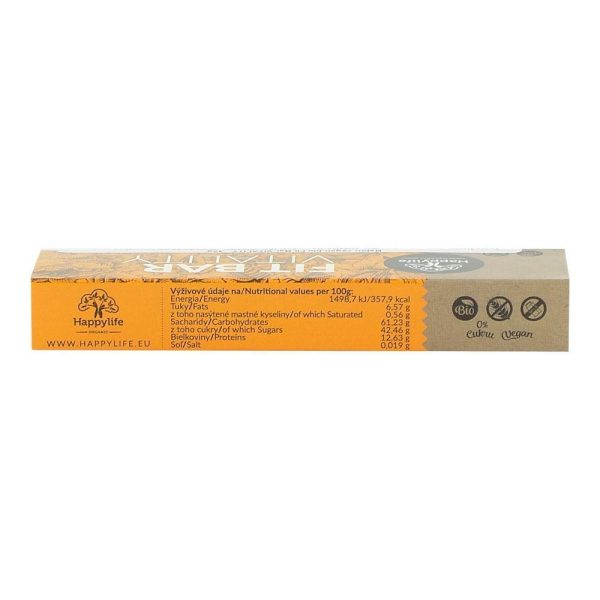 Baton proteic Fit Bar VITALITY Happy Life, bio, 42 g Sale