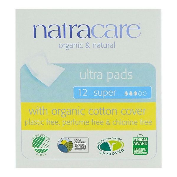 Absorbante Ultra cu Aripioare Super Natracare, 12 buc, bio Online Sale