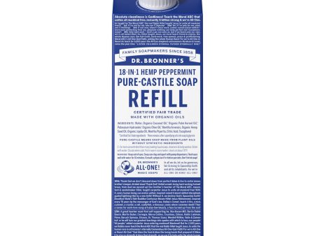 Peppermint Pure-Castile Liquid Soap Refill Carton Fashion