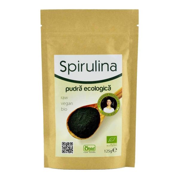 Spirulina Pulbere Raw Bio 125g on Sale