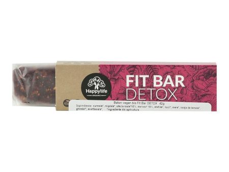 Baton vegan Fit Bar DETOX Happy Life, bio, 42 g Fashion