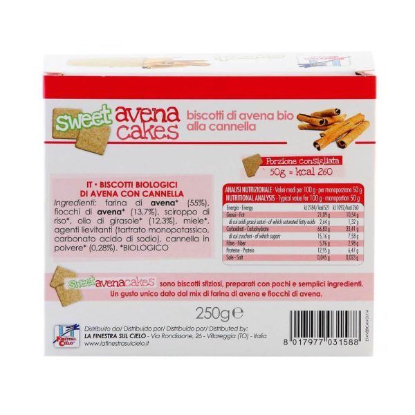 Biscuiti din Ovaz cu Scortisoara 250g (produs vegan) Sale