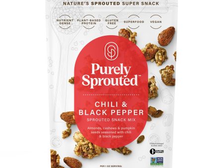 Chili & Black Pepper Sprouted Nut and Seed Snack Mix Hot on Sale