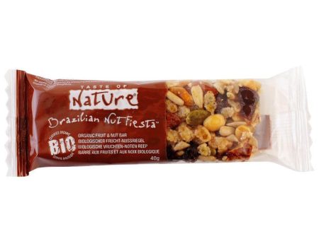 Baton cu Nuci de Brazilia Taste Of Nature 40g (fara gluten , fara zahar) Online