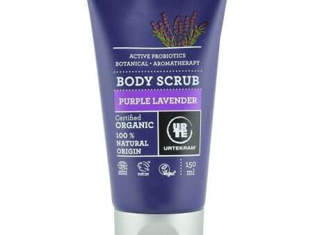 Scrub pentru corp cu Lavanda si Probiotice Urtekram, bio, 150 ml For Sale