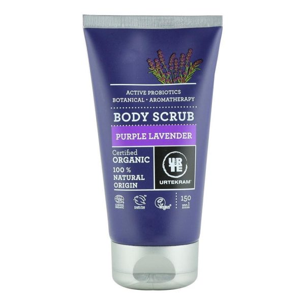 Scrub pentru corp cu Lavanda si Probiotice Urtekram, bio, 150 ml For Sale