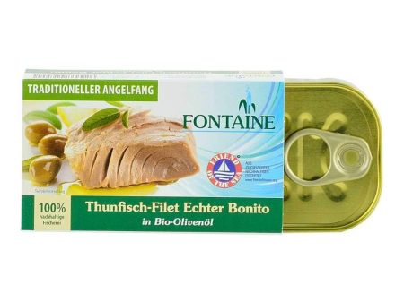 File de ton in ulei bio de masline Fontaine, 120 g, conserva de peste Supply