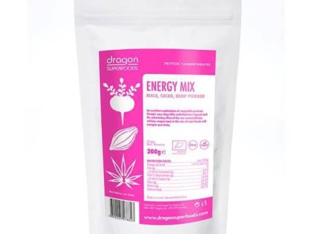 Energy Mix Pulbere Raw Bio 200g (Canepa, Cacao Raw, Maca) For Cheap