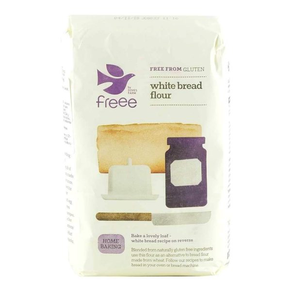 Faina alba pentru paine fara gluten Dove s Farm, 1kg on Sale