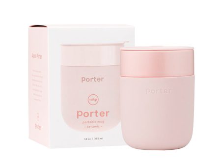 12oz Porter Ceramic Travel Mug - Blush Online now