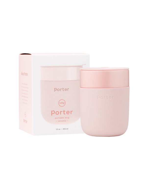 12oz Porter Ceramic Travel Mug - Blush Online now