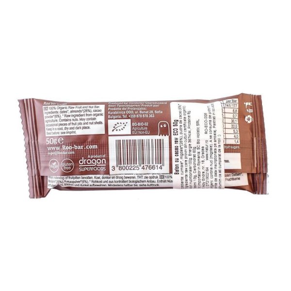 Baton Raw Bio cu Cacao 50g For Cheap